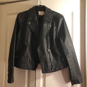 LOFT black motorcycle jacket